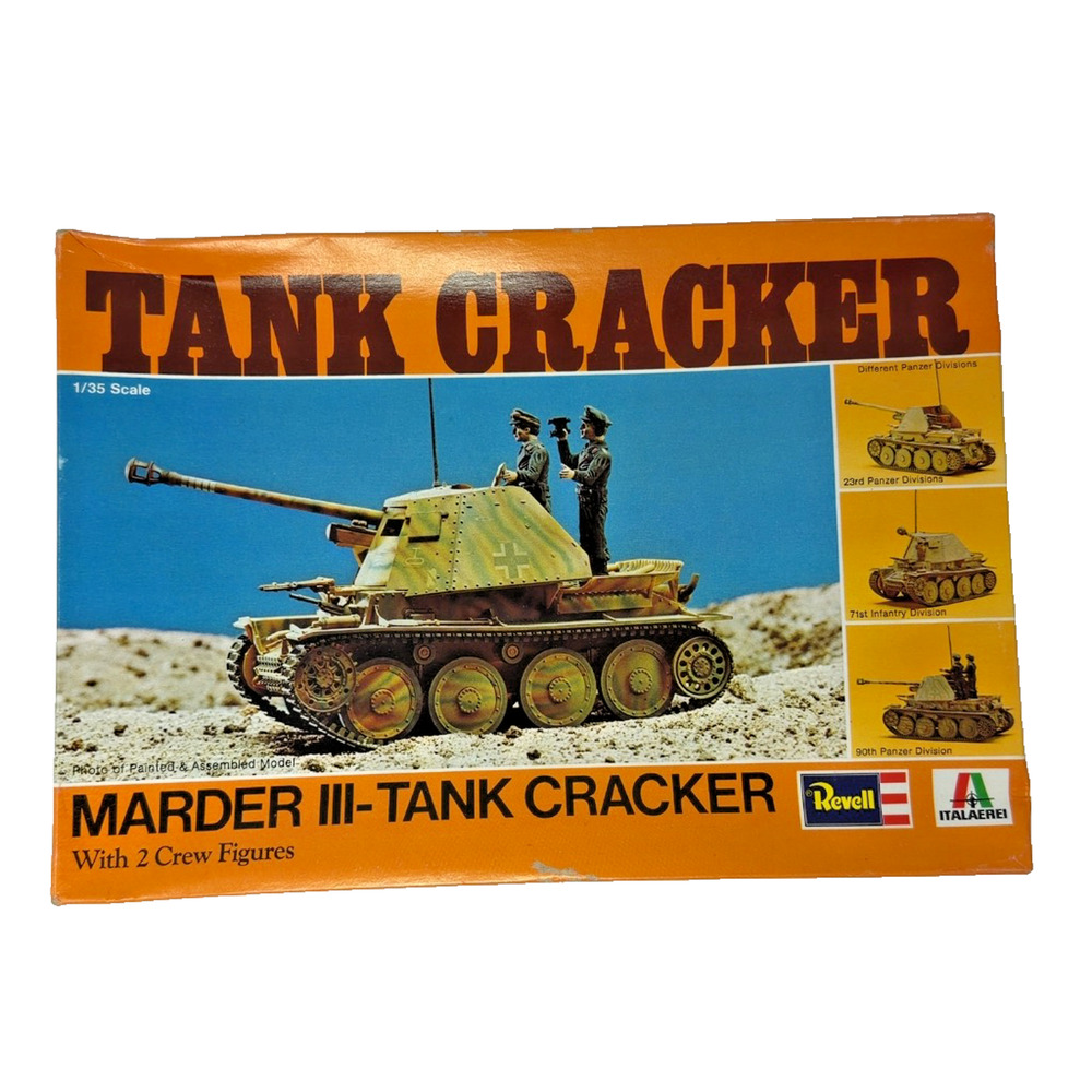 Revell H-2101 Marder III Tank Cracker 1/35 Scale Model Kit 1976 New - Picture 6 of 7